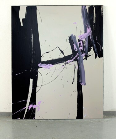 「Black 60c」というタイトルの絵画 Rosi Roysによって, オリジナルのアートワーク, アクリル