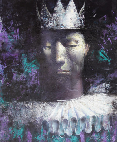 Painting titled "king V" by Dobrodiy Alexandr, Original Artwork, Oil