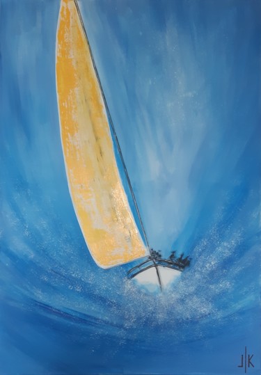 绘画 标题为“SAILING BOAT” 由Lilla Kuzma, 原创艺术品, 丙烯