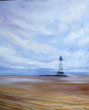 Painting titled "Soft Weather" by Dawn Rodger, Original Artwork, Oil