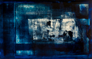 Painting titled "From A Blue Dog's S…" by Alexandra Pignon, Original Artwork, Lacquer
