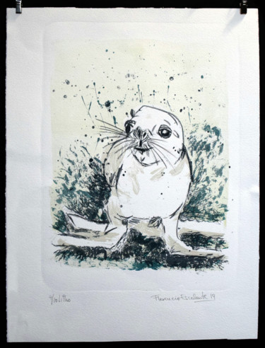 印花与版画 标题为“Otarie” 由Florencia Escalante, 原创艺术品, 光刻技术