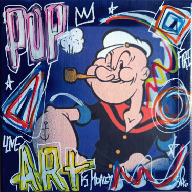 绘画 标题为“Spaco popeye street…” 由Spaco, 原创艺术品, 丙烯