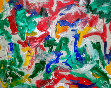 - Estos N-1 - Abstract Painting - 80x100cm Painting titled "- Estos N-1 - Abst…" by Retne, Original Artwork, Oil