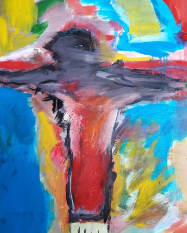 绘画 标题为“Crucifixion 5” 由Thierry Marcel Blatt, 原创艺术品, 丙烯