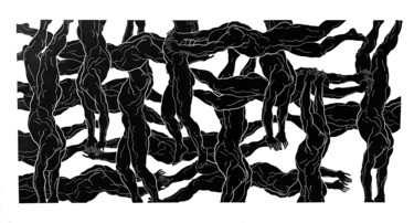印花与版画 标题为“XVII” 由Luiza Kasprzyk, 原创艺术品, Linocuts