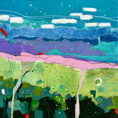 Peinture intitulée "Un après midi à la…" par Nadine Falguieres (NADI), Œuvre d'art originale, Acrylique