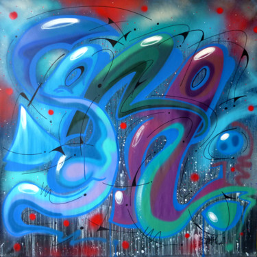 Peinture intitulée "Sana 06" par Saname, Œuvre d'art originale, Bombe aérosol