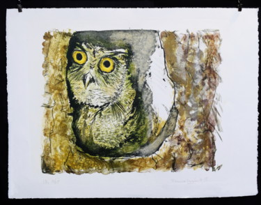 印花与版画 标题为“buho” 由Florencia Escalante, 原创艺术品, 光刻技术