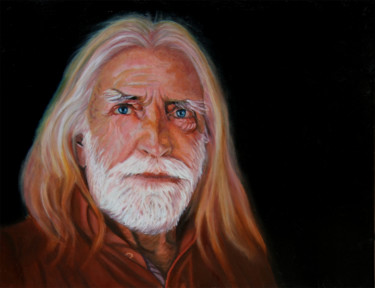 L’homme des bois Painting titled "L’homme des bois" by Manon Germain, Original Artwork, Oil