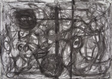 marre du papier de la toile de la toile s'il vous plait 绘画 标题为“marre du papier de…” 由Francisco Duart Mendes, 原创艺术品, 木炭