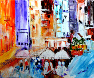 Peinture intitulée "City of France" par Clement Tsang, Œuvre d'art originale, Acrylique