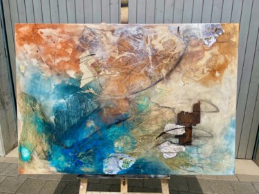 Painting titled "Blue Wonder 130 cm…" by Dario Bosa, Original Artwork, Acrylic