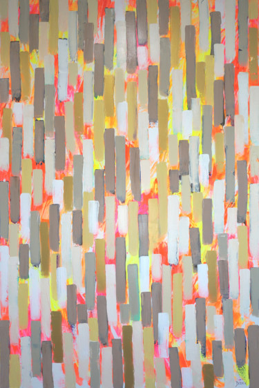Peinture intitulée "Pluie de Liberté (6)" par Delphine Dessein, Œuvre d'art originale, Acrylique