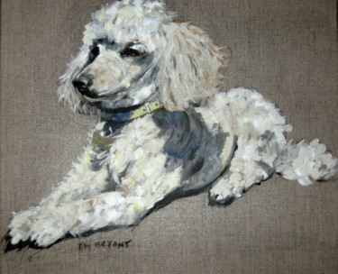 Painting titled "Daisy" by Em Bryant, Original Artwork, Acrylic