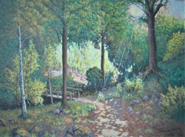 Drawing titled "Silta.18PA" by Ari Reinikainen, Original Artwork, Pastel