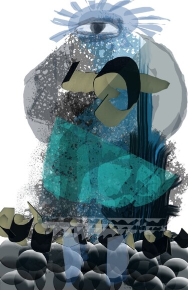 数字艺术 标题为“L'ogre du béton” 由Jacky Patin, 原创艺术品, 数字油画