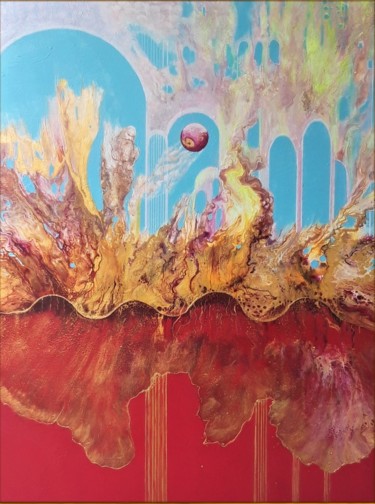 Fata Morgana Malerei mit dem Titel "Fata Morgana" von Irene Mitawski, Original-Kunstwerk, Acryl