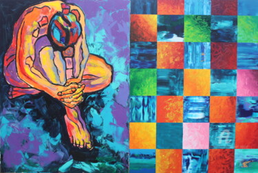 Pittura intitolato "Bailando pela vida" da Emanuel Aguiar, Opera d'arte originale, Acrilico