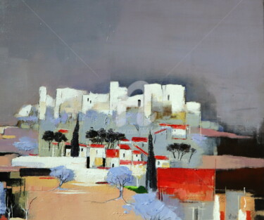 Peinture intitulée "Les Baux II" par James Burgevin, Œuvre d'art originale, Acrylique