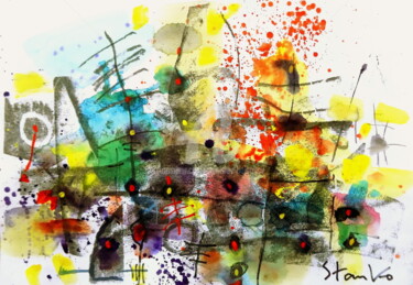 绘画 标题为“Presentiment-III” 由Stanislav Bojankov, 原创艺术品, 丙烯
