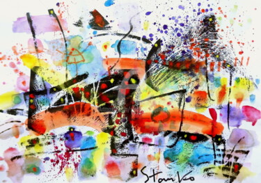 제목이 "Presentiment-VII"인 미술작품 Stanislav Bojankov로, 원작, 아크릴