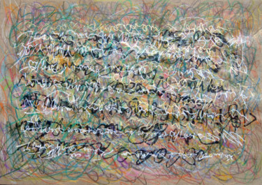 Two Lovers Are Writing Each Other Drawing titled "Two Lovers Are Writ…" by Lina Stern, Original Artwork, Conté