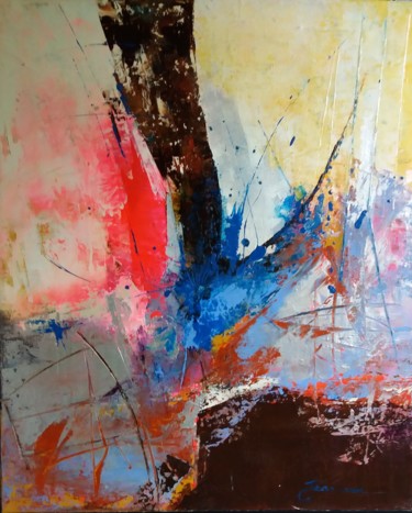 Pittura intitolato "REF 33-17 - Splende…" da Jeanne, Opera d'arte originale, Acrilico Montato su Telaio per barella in legno