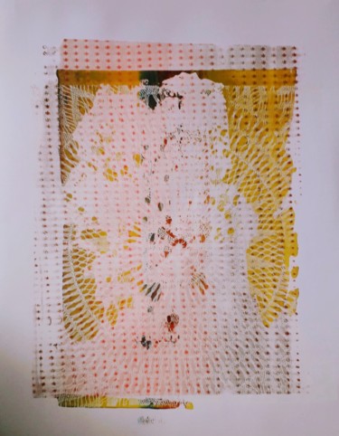 印花与版画 标题为“Rouages 3” 由Agnès Leblond, 原创艺术品, 丝网印刷
