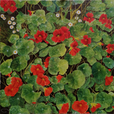 Pittura intitolato "NASTURZI" da Narciso Dall Orto, Opera d'arte originale, Acrilico