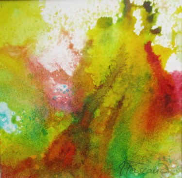 Monotype 14 Schilderij getiteld "Monotype 14" door Jacqueline Pascaud, Origineel Kunstwerk, Inkt Gemonteerd op Andere stijve panelen