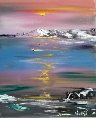 Peinture intitulée "Riviera" par Pascal Jung, Œuvre d'art originale, Huile