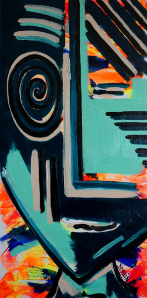 Peinture intitulée "Inadapté 6" par Delphine Dessein, Œuvre d'art originale, Acrylique