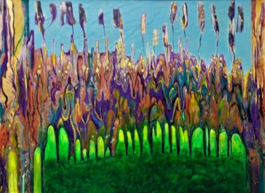 Paleolithic Painting titled "Paleolithic" by Irene Mitawski, Original Artwork, Acrylic