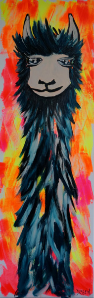 Peinture intitulée "Rimpoché" par Delphine Dessein, Œuvre d'art originale, Acrylique