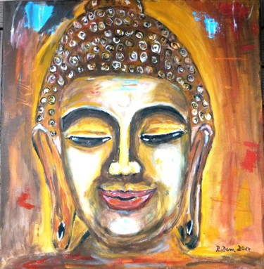绘画 标题为“Enlightened Buddha” 由Regina Dem, 原创艺术品, 丙烯