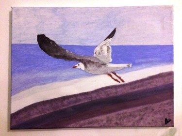 Peinture intitulée "La liberté" par Angélique Véré, Œuvre d'art originale, Huile