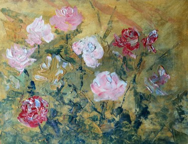 Infusion Roses Ζωγραφική με τίτλο "Infusion Roses" από Rakhmet Redzhepov, Αυθεντικά έργα τέχνης, Ακρυλικό