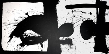绘画 标题为“Black 91x” 由Rosi Roys, 原创艺术品, 丙烯