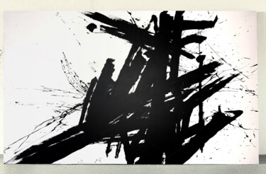 绘画 标题为“Black 93x” 由Rosi Roys, 原创艺术品, 丙烯