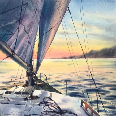 "Under sail" başlıklı Tablo Eugenia Gorbacheva tarafından, Orijinal sanat, Suluboya