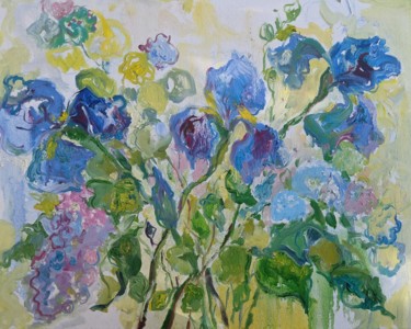 Malerei mit dem Titel "весняний дощ" von Irina Kindritska, Original-Kunstwerk, Öl