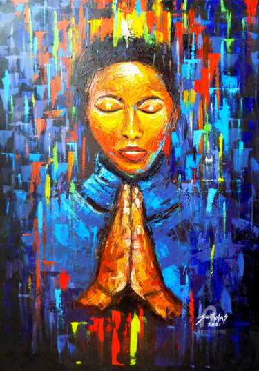 Bring Back My Yesterday Schilderij getiteld "Bring Back My Yeste…" door Olaoluwa Smith, Origineel Kunstwerk, Acryl