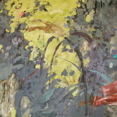 Painting titled "Chronicles II" by Glib Franko, Original Artwork, Oil Mounted on Wood Stretcher frame
