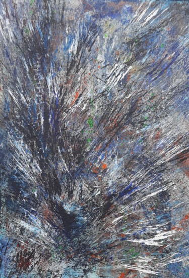 Painting titled "Swallows nesting, c…" by Jill Carrott, Original Artwork, Acrylic