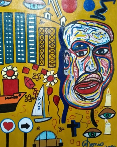 Pintura intitulada "Para onde vamos" por Antonio Alves De Souza, Obras de arte originais, Acrílico