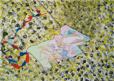 Ça trompe ! 图画 标题为“Ça trompe !” 由Patricia Saccaggi, 原创艺术品, 颜料