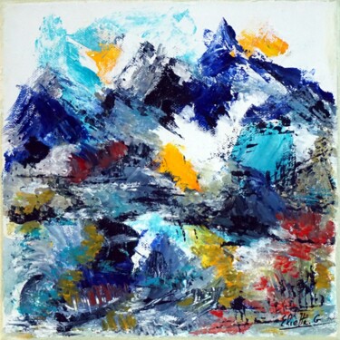 Schilderij getiteld "Légende d'une journ…" door Eliette Gaurin, Origineel Kunstwerk, Acryl