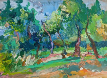 Malerei mit dem Titel "summer heat" von Irina Kindritska, Original-Kunstwerk, Acryl