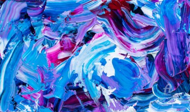 Painting titled "Affectionate Sentim…" by Tran Tuan, Original Artwork, Acrylic Mounted on Wood Stretcher frame